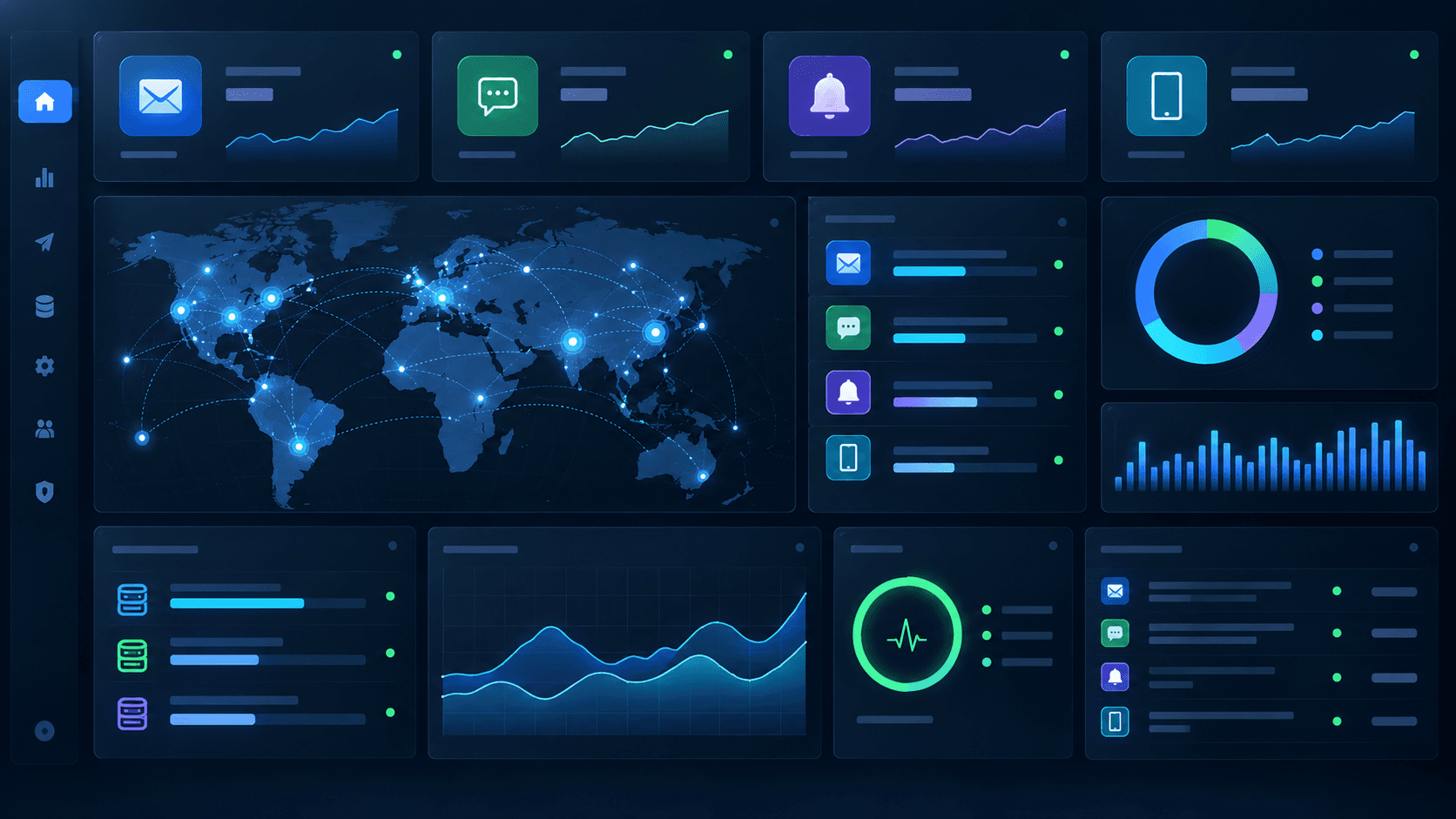Notification Service Microservice interface preview