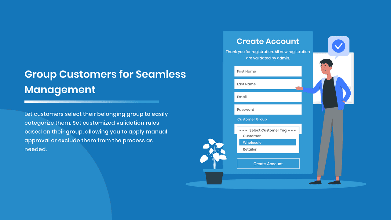 Customer Registration & Approval Management Platform interface preview